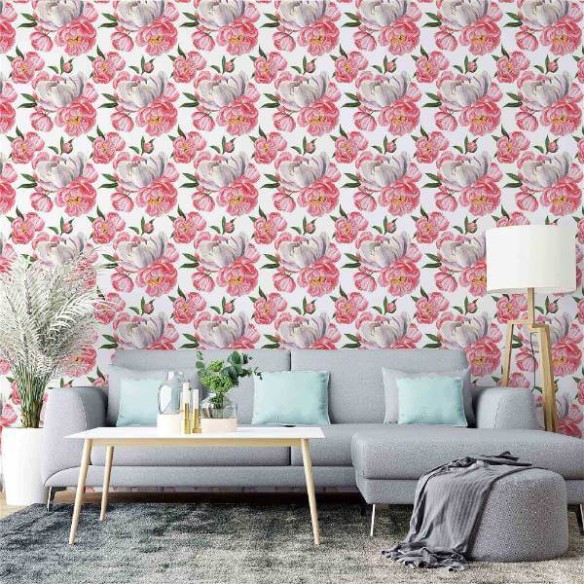 Papel de Parede Adesivo Floral N60