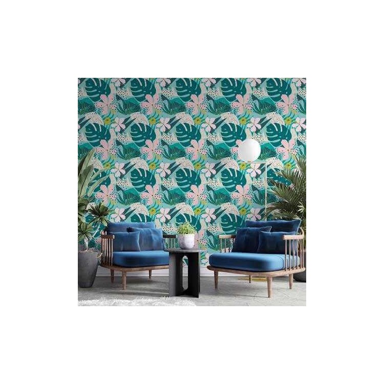 Papel de Parede Adesivo Floral N707