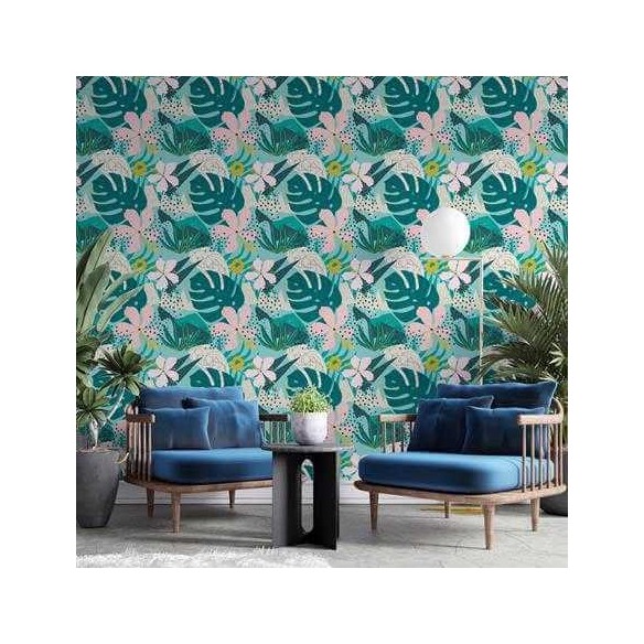 Papel de Parede Adesivo Floral N707