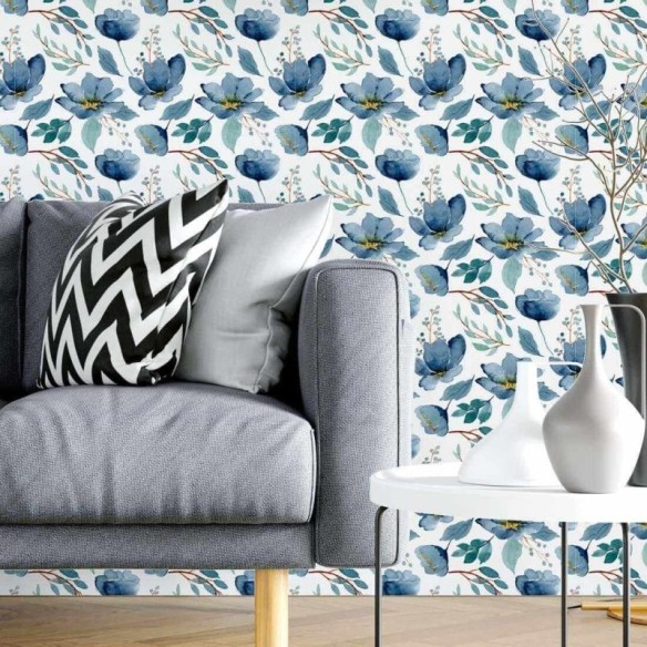 Papel de Parede Adesivo Floral N779