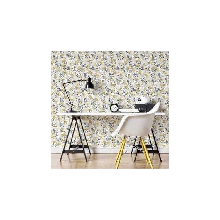 Papel de Parede Adesivo Floral N800fb