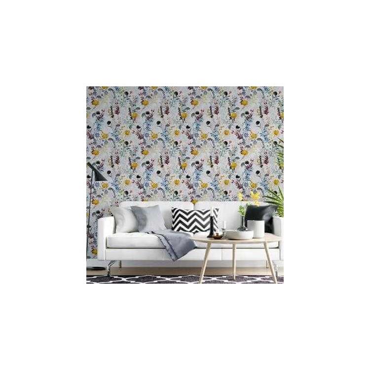 Papel de Parede Adesivo Floral N818B