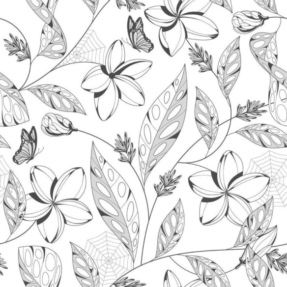 Papel de Parede Adesivo Floral Natureza N018049