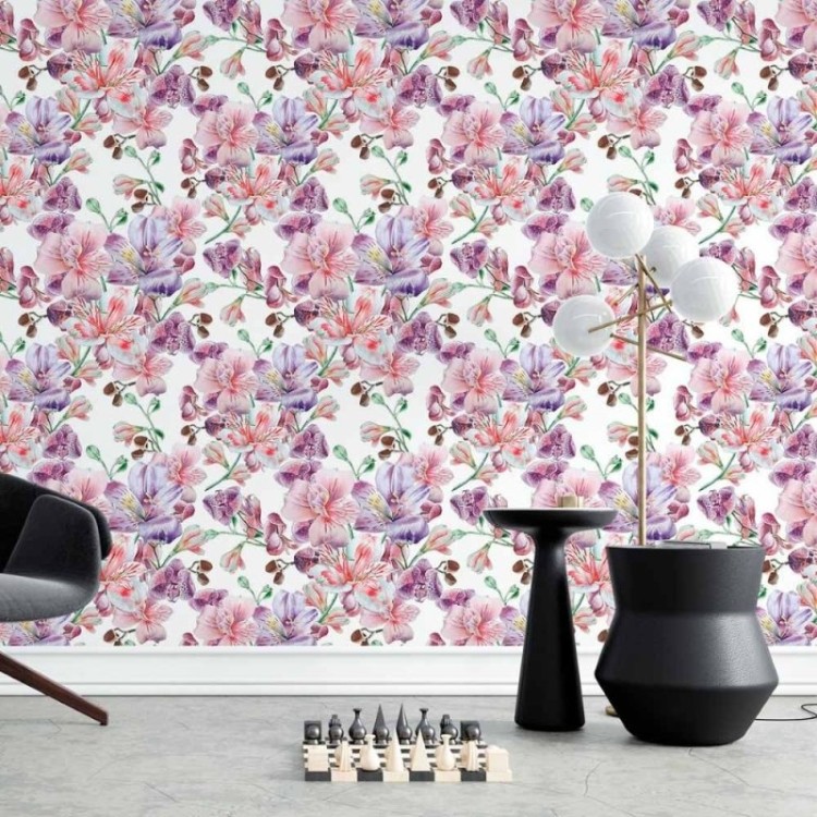Papel de Parede Adesivo Floral Orquideas N015128