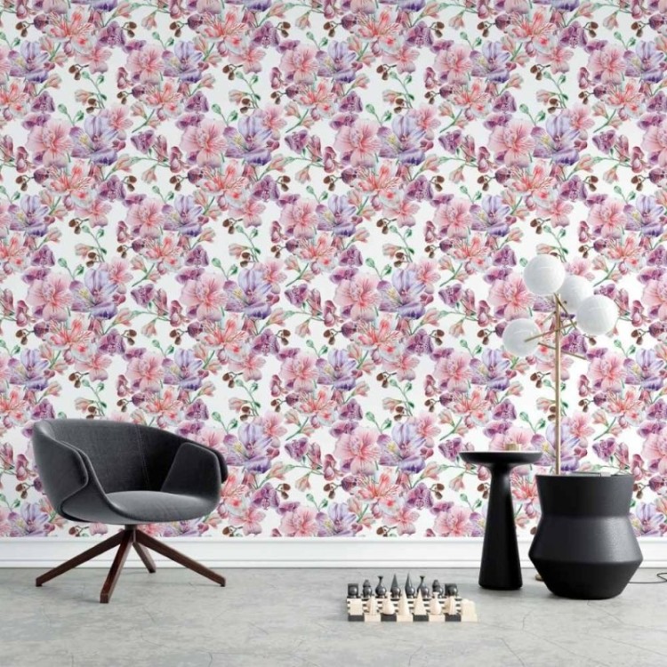 Papel de Parede Adesivo Floral Orquideas N015128