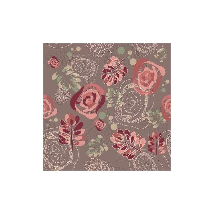 Papel de Parede Adesivo Floral Rosa 210124