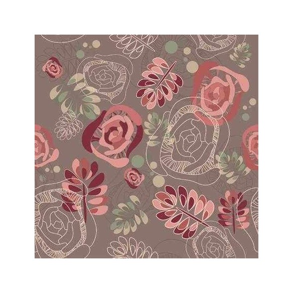 Papel de Parede Adesivo Floral Rosa 210124