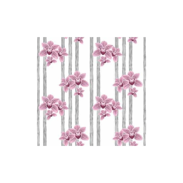 Papel de Parede Adesivo Floral Rosa 257131162