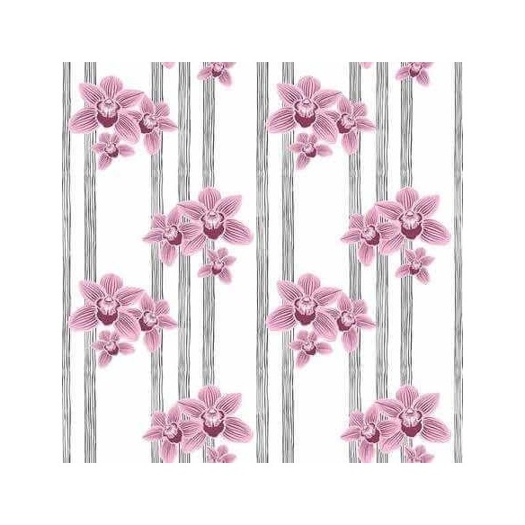 Papel de Parede Adesivo Floral Rosa 257131162