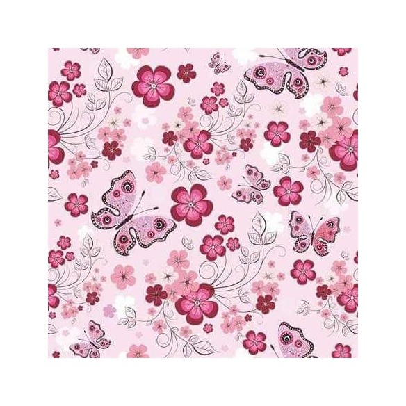 Papel de Parede Adesivo Floral Rosa 5
