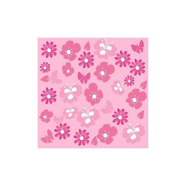 Papel de Parede Adesivo Floral Rosa 714540226