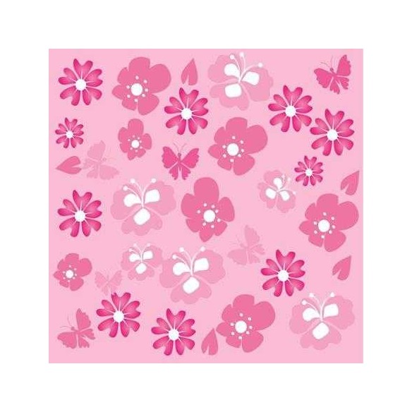 Papel de Parede Adesivo Floral Rosa 714540226