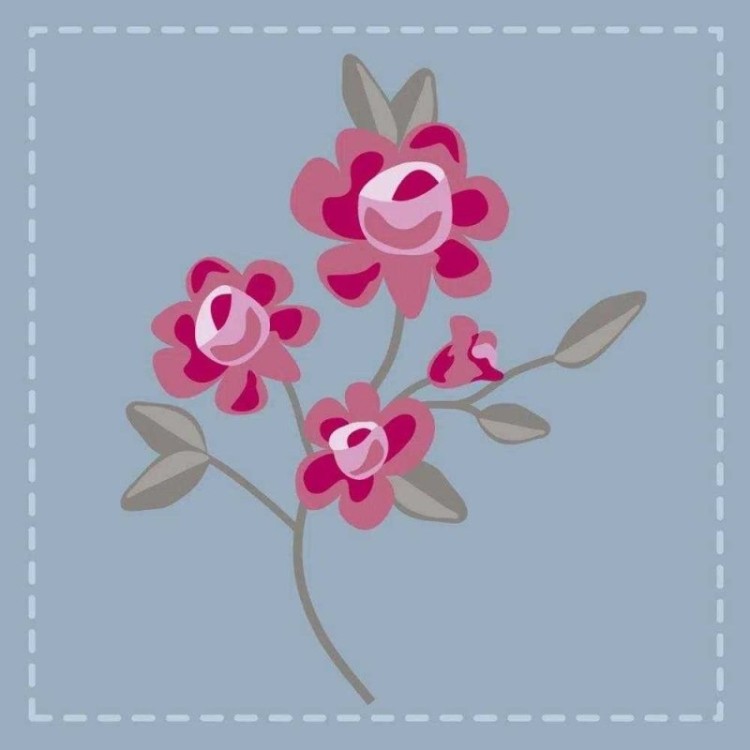Papel de Parede Adesivo Floral Rosa 849175639