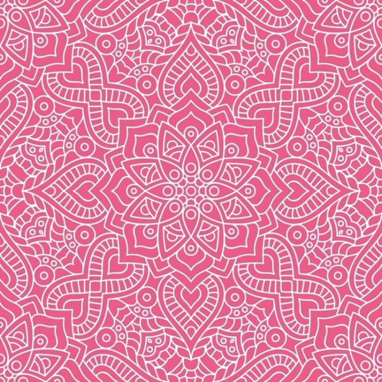 Papel de Parede Adesivo Floral Rosa N03035