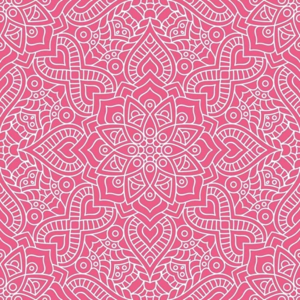 Papel de Parede Adesivo Floral Rosa N03035