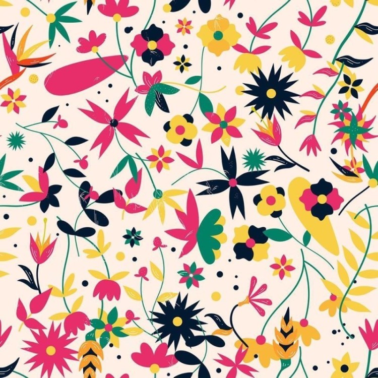 Papel de Parede Adesivo Floral rosa N08161