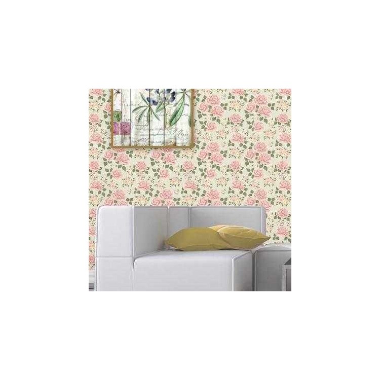 Papel de Parede Adesivo Floral Rosas 102085426