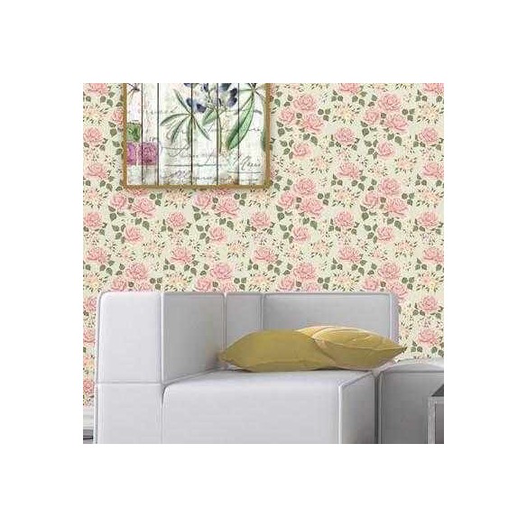 Papel de Parede Adesivo Floral Rosas 102085426
