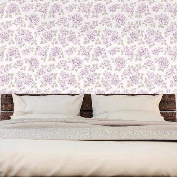 Papel de Parede Adesivo Floral Rosas 115223887