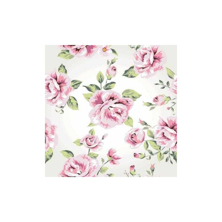 Papel de Parede Adesivo Floral Rosas 121530592
