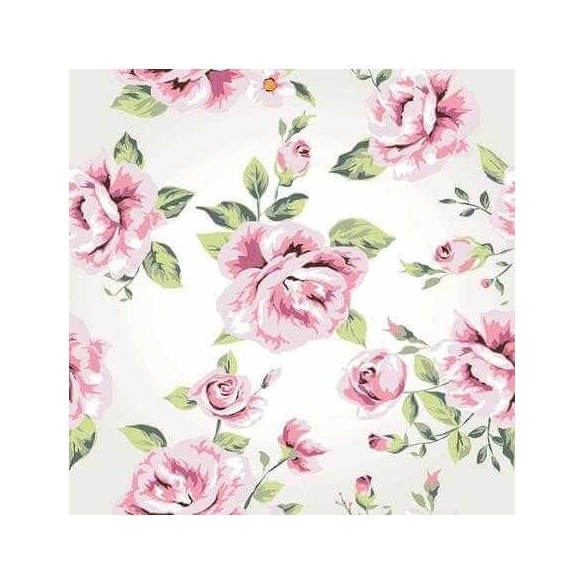 Papel de Parede Adesivo Floral Rosas 121530592