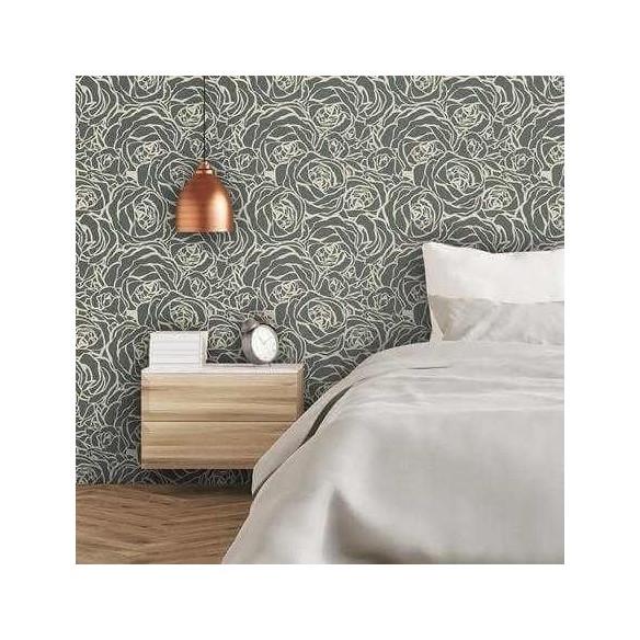 Papel de Parede Adesivo Floral Rosas 122137744