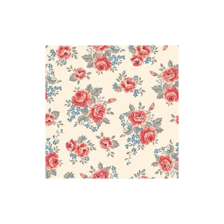 Papel de Parede Adesivo Floral Rosas 159536975