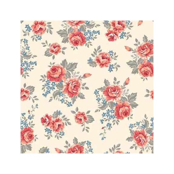 Papel de Parede Adesivo Floral Rosas 159536975