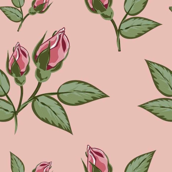 Papel de Parede Adesivo Floral Rosas 74778309