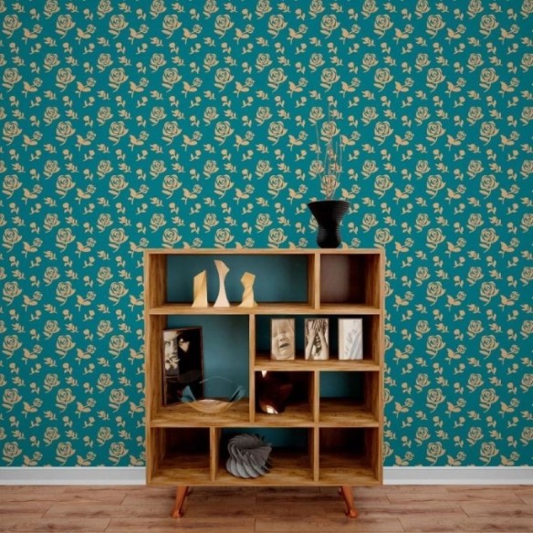 Papel de Parede Adesivo Floral Rosas N013051