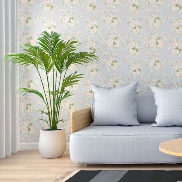 Papel de Parede Adesivo Floral Rosas N013086