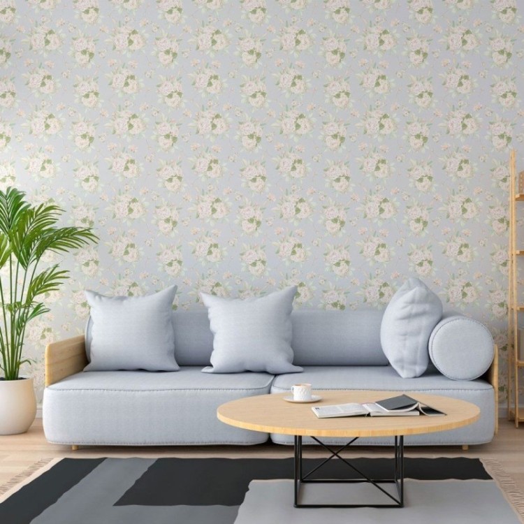 Papel de Parede Adesivo Floral Rosas N013086