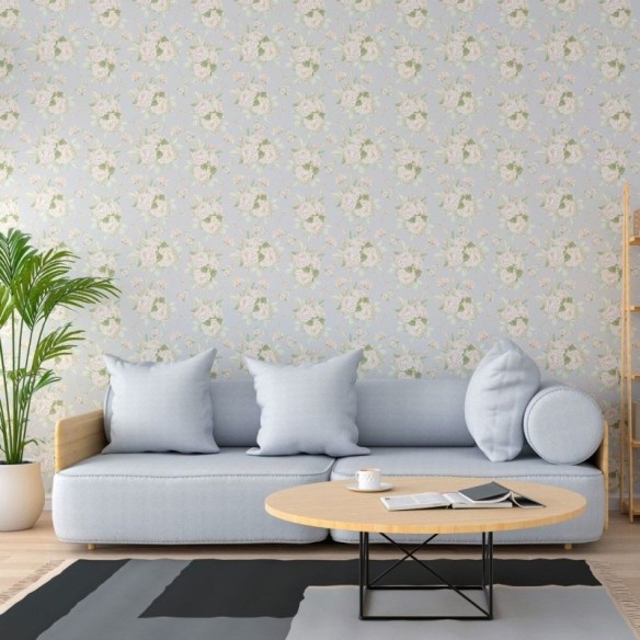 Papel de Parede Adesivo Floral Rosas N013086