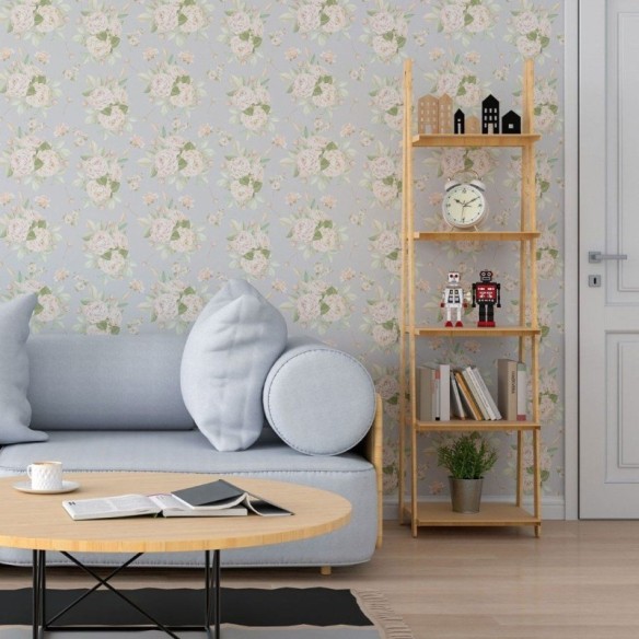 Papel de Parede Adesivo Floral Rosas N013086