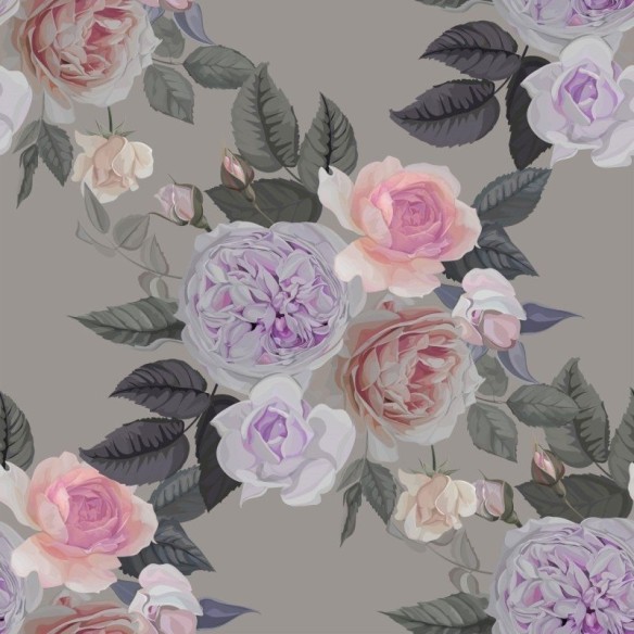 Papel de Parede Adesivo Floral Rosas N013184