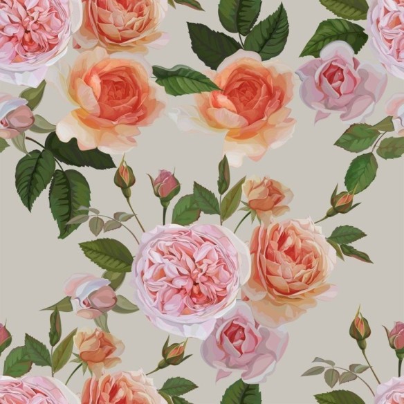 Papel de Parede Adesivo Floral Rosas N013185