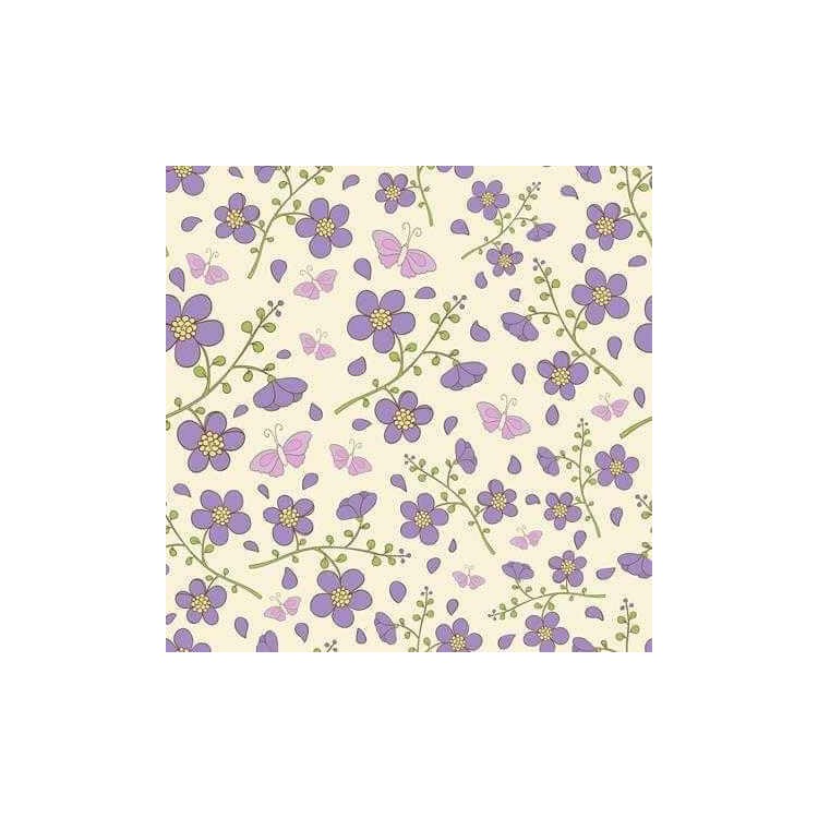 Papel de Parede Adesivo Floral Roxa 210417391