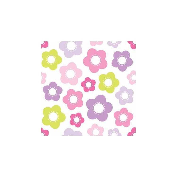 Papel de Parede Adesivo Floral Roxo 010835