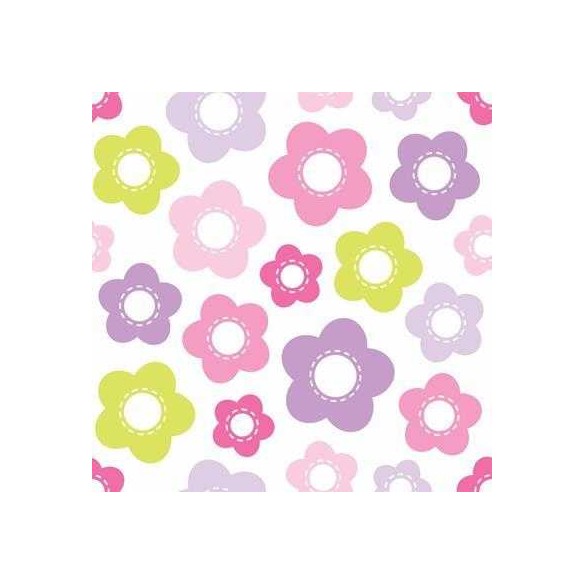 Papel de Parede Adesivo Floral Roxo 010835