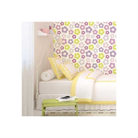 Papel de Parede Adesivo Floral Roxo 010835