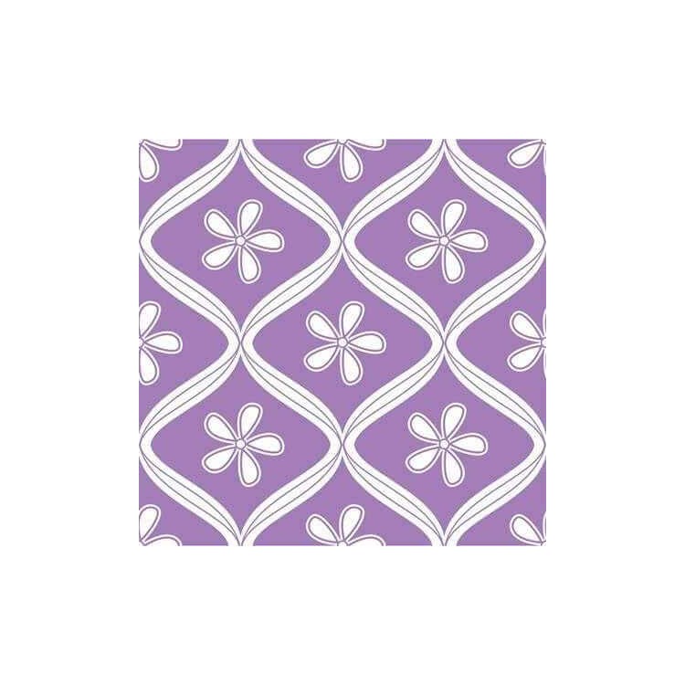 Papel de Parede Adesivo Floral Roxo 0219