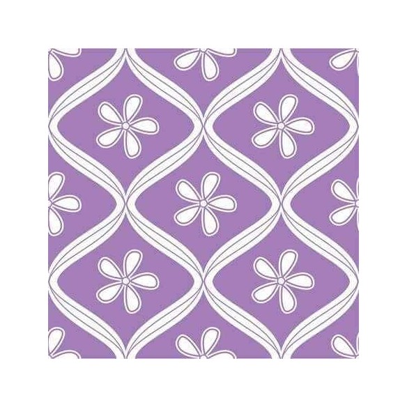 Papel de Parede Adesivo Floral Roxo 0219
