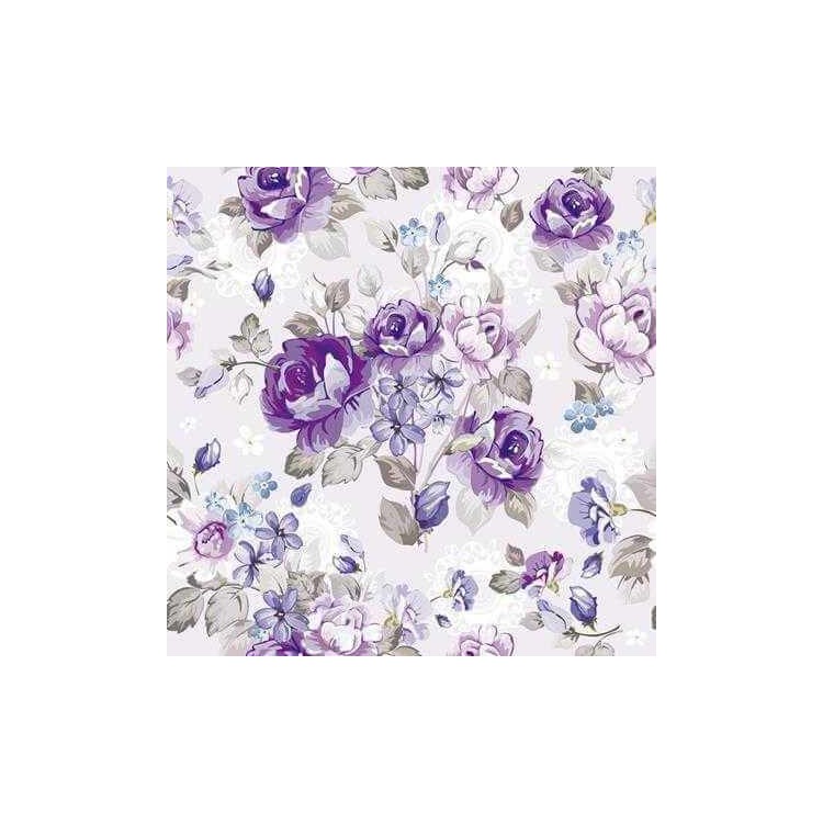 Papel de Parede Adesivo Floral Roxo 109278941
