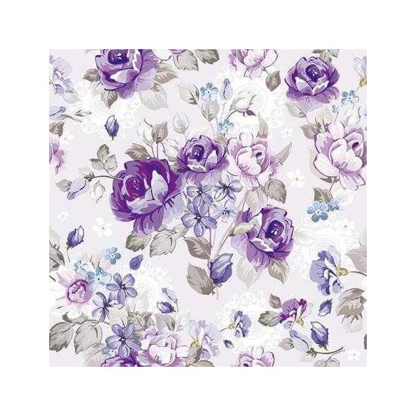 Papel de Parede Adesivo Floral Roxo 109278941