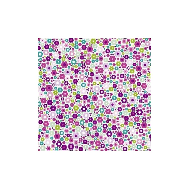 Papel de Parede Adesivo Floral Roxo 111283787