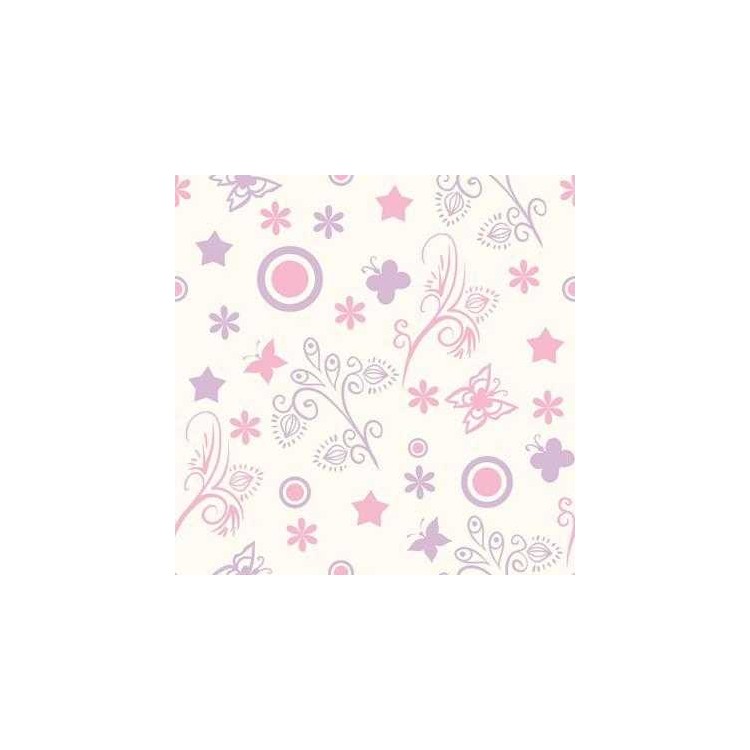 Papel de Parede Adesivo Floral Roxo 1259