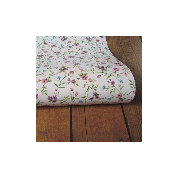 Papel de Parede Adesivo Floral Roxo 1332