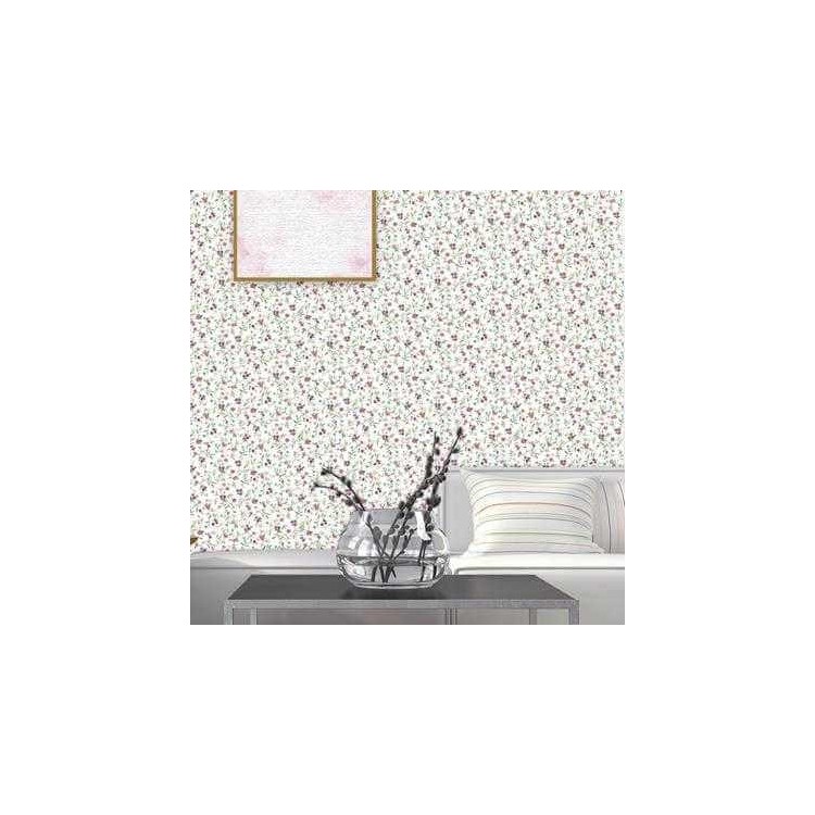 Papel de Parede Adesivo Floral Roxo 13321