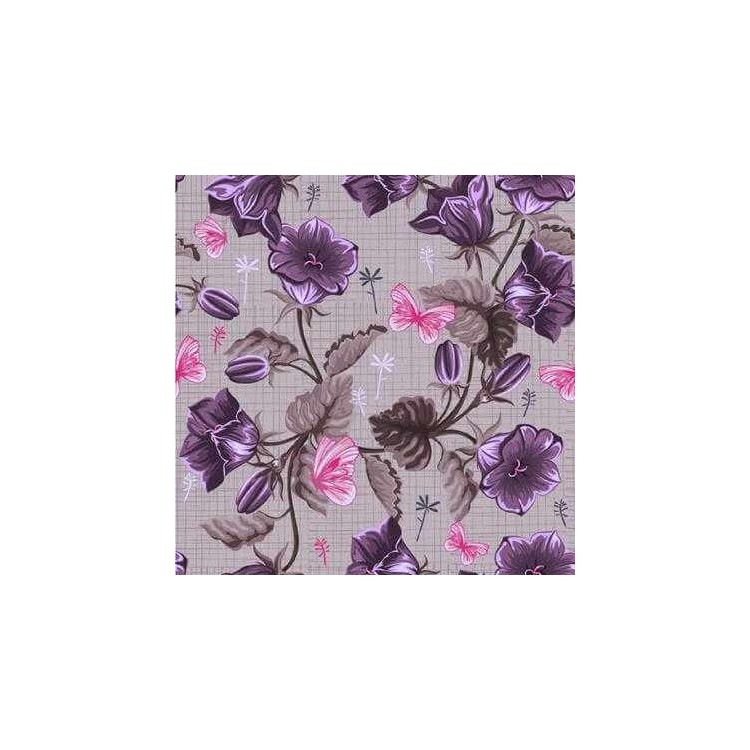 Papel de Parede Adesivo Floral Roxo 1465