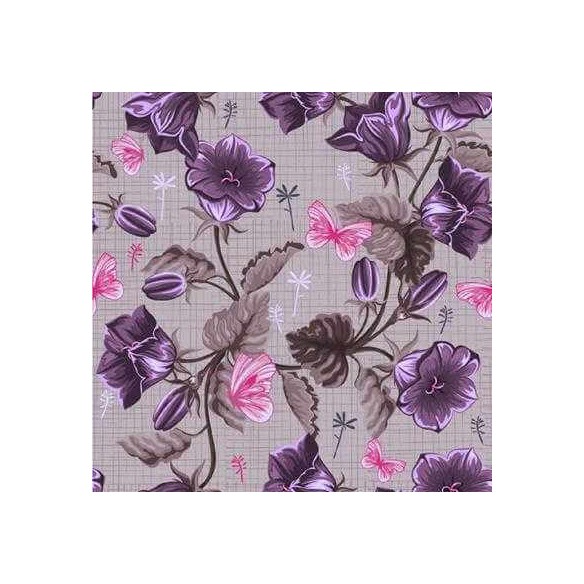 Papel de Parede Adesivo Floral Roxo 1465